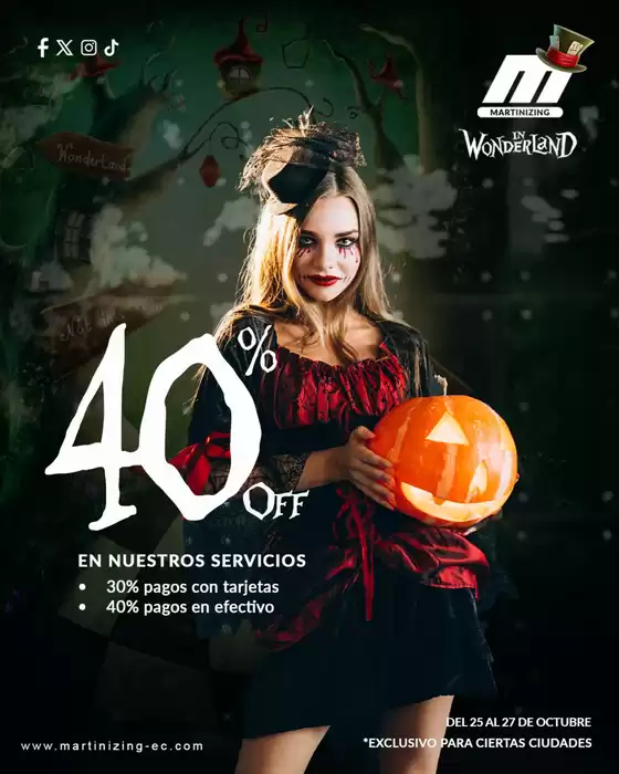 Catálogo Martinizing Dry Cleaning en Samborondón | 40%off en nuestros servicios  | 2025-10-24T00:00:00.000Z - 2025-10-27T00:00:00.000Z