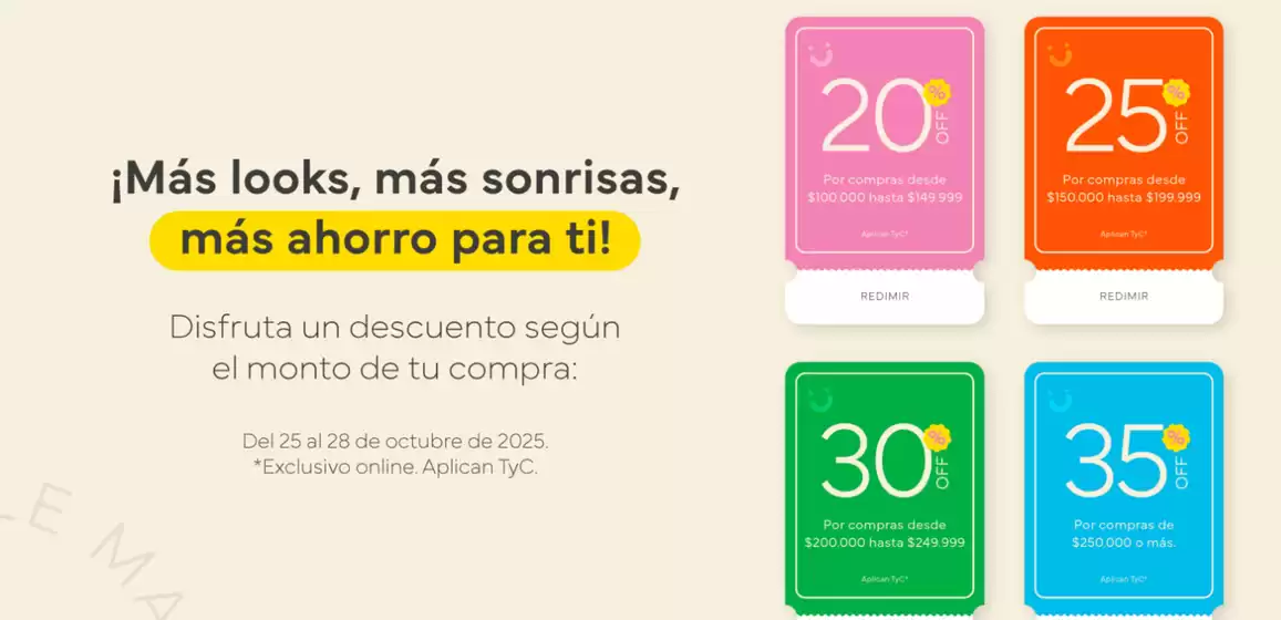 Catálogo Offcorss en Guayaquil | Mas looks mas sonrisas mas ahorro para ti! | 2025-10-27T00:00:00.000Z - 2025-10-28T00:00:00.000Z
