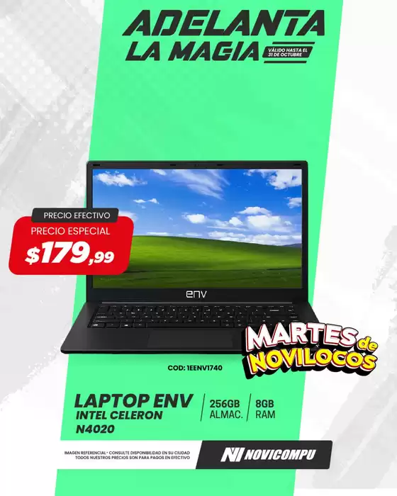 Catálogo Novicompu en Salinas | Martes de Novilocos  | 2025-10-28T00:00:00.000Z - 2025-10-31T00:00:00.000Z