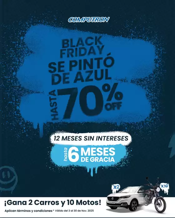 Catálogo Computron en Portoviejo | Black Friday se pinto de azul | 2025-11-06T00:00:00.000Z - 2025-11-30T00:00:00.000Z