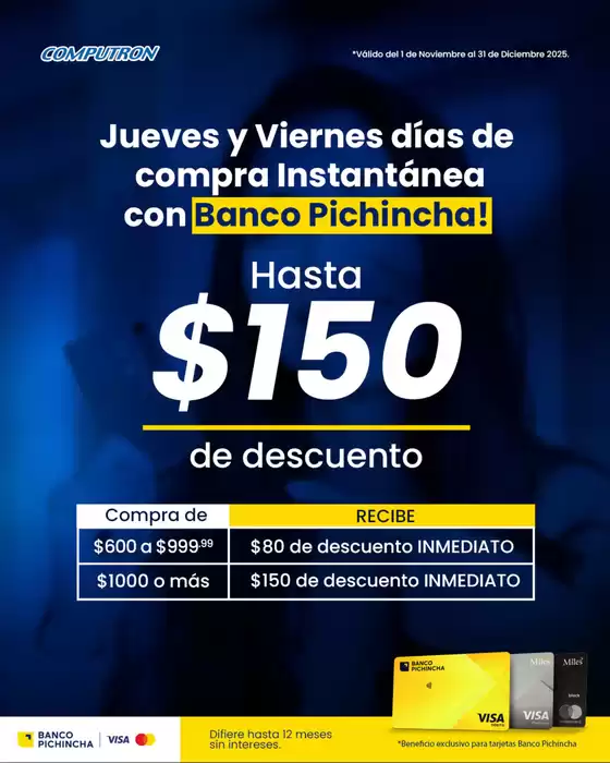 Catálogo Computron en Manta | Hasta $150 de descuento  | 2025-11-07T00:00:00.000Z - 2025-12-31T00:00:00.000Z