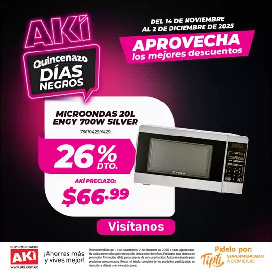 Catálogo Akí en Pedernales | Dias Negros  | 2025-11-25T00:00:00.000Z - 2025-12-03T00:00:00.000Z