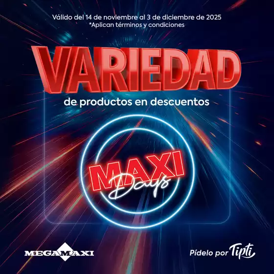 Catálogo Megamaxi en Pedernales | Variedad de productos en descuentos  | 2025-11-26T00:00:00.000Z - 2025-12-03T00:00:00.000Z