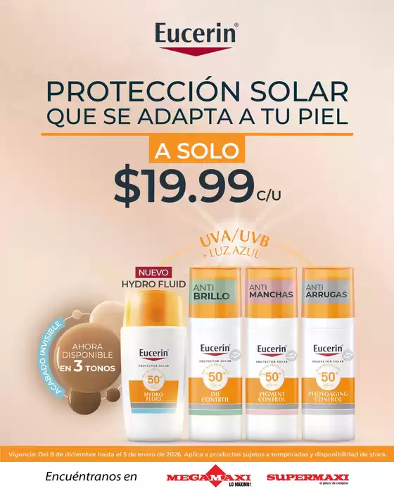 Catálogo Megamaxi en Sangolquí | Proteccion Solar que se adapta a tu piel | 2025-12-15T00:00:00.000Z - 2026-01-06T00:00:00.000Z