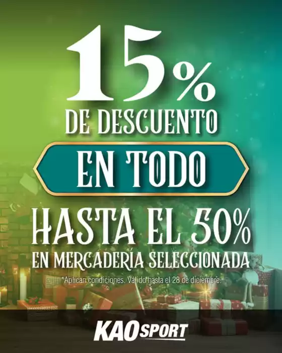 Catálogo Kao Sports Center | 15 % de descuento en todo | 2025-12-15T00:00:00.000Z - 2025-12-28T00:00:00.000Z