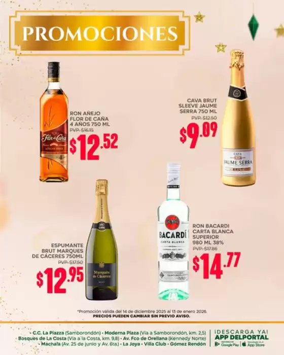 Catálogo Supermercados Delportal en Balzar | Promociones | 2025-12-18T00:00:00.000Z - 2026-01-13T00:00:00.000Z