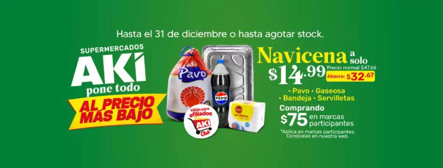 Catálogo Akí en Ambato | Navicena | 2025-12-22T00:00:00.000Z - 2025-12-31T00:00:00.000Z