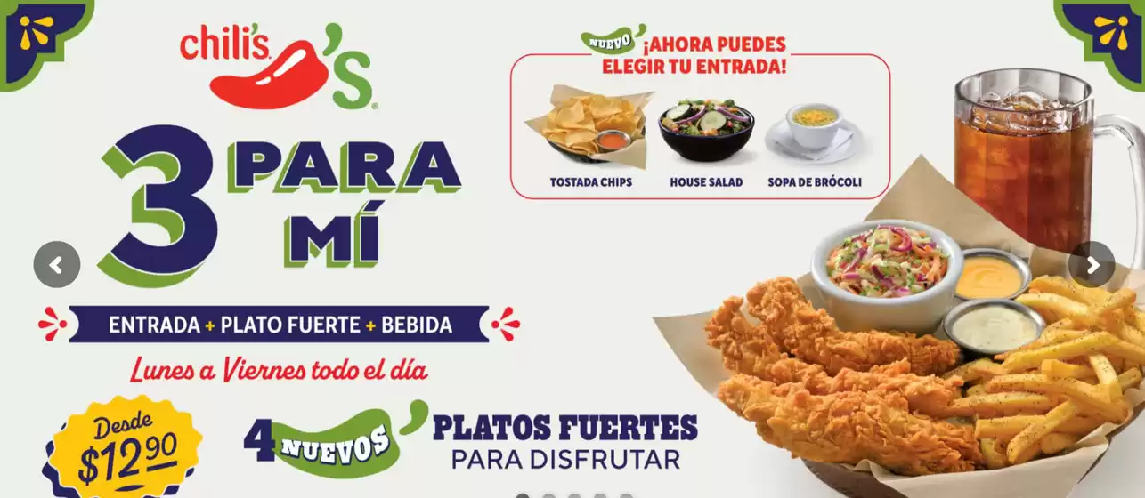 Catálogo Chili's | 3 para mi  | 2025-12-29T00:00:00.000Z - 2026-01-31T00:00:00.000Z