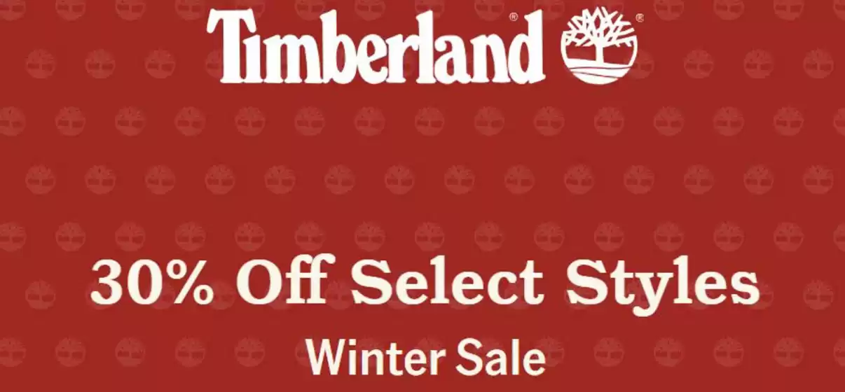 Catálogo Timberland | 30% off select styles  | 2025-12-30T00:00:00.000Z - 2026-01-18T00:00:00.000Z