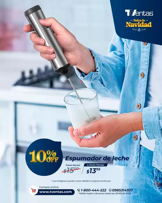 Catálogo TVentas en Quevedo | Ofertas principales y descuentos | 2025-12-30T00:00:00.000Z - 2026-01-04T00:00:00.000Z