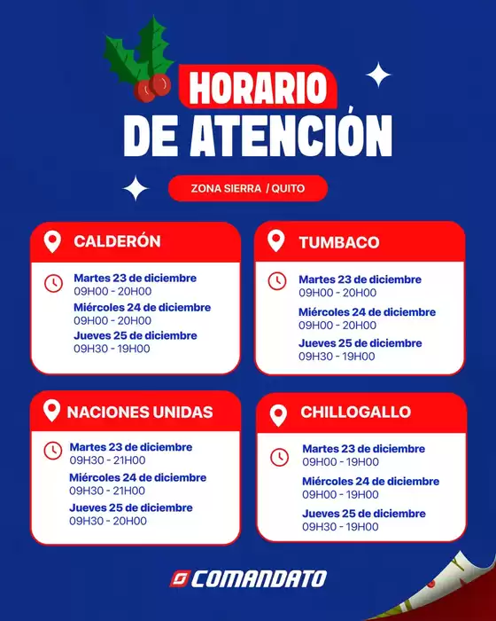 Catálogo Comandato | Ofertas y gangas exclusivas | 2026-12-23T00:00:00.000Z - 2026-12-25T00:00:00.000Z