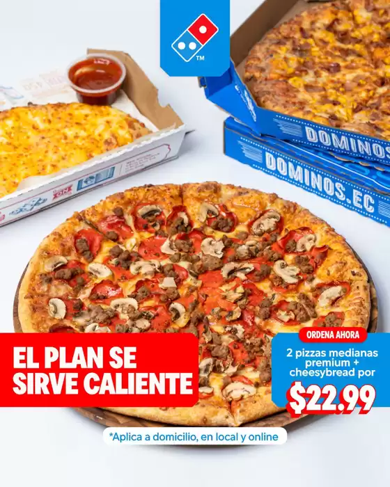 Catálogo Domino's Pizza en Macas | EL plan se sirve caliente | 2026-01-26T00:00:00.000Z - 2026-02-15T00:00:00.000Z