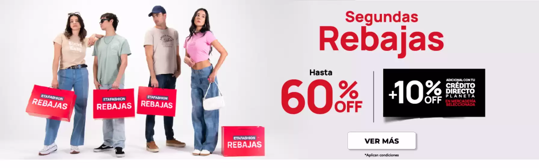 Catálogo ETAfashion en Gualaquiza | Segundas Rebajas  | 2026-02-03T00:00:00.000Z - 2026-02-22T00:00:00.000Z