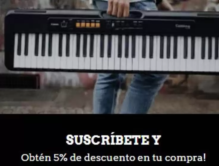 Catálogo Cervantes Music Store en Ballenita | Obten 5% de descuento en tu compra! | 2026-02-04T00:00:00.000Z - 2026-02-28T00:00:00.000Z