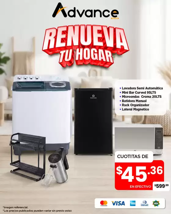 Catálogo Advance en Ibarra | Renueva tu hogar  | 2026-02-09T00:00:00.000Z - 2026-02-28T00:00:00.000Z
