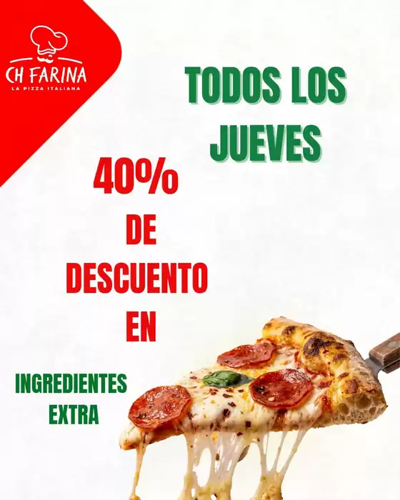 Catálogo Ch Farina | 40% de descuento en ingredientes extra  | 2026-03-13T00:00:00.000Z - 2026-03-26T00:00:00.000Z