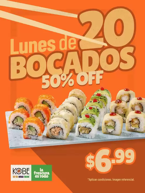 Catálogo Kobe Sushi Express | Lunes de 20 bocados | 2026-03-24T00:00:00.000Z - 2026-03-30T00:00:00.000Z