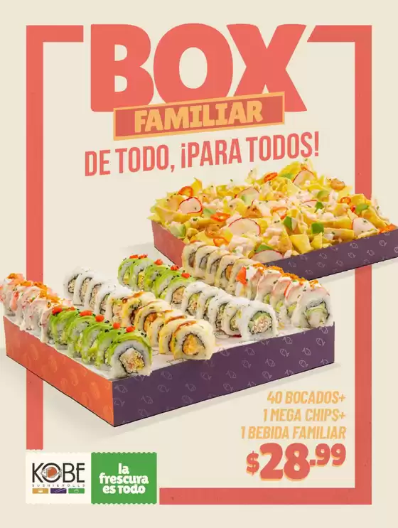 Catálogo Kobe Sushi Express en Duran | Box Familiar | 2026-03-27T00:00:00.000Z - 2026-04-18T00:00:00.000Z