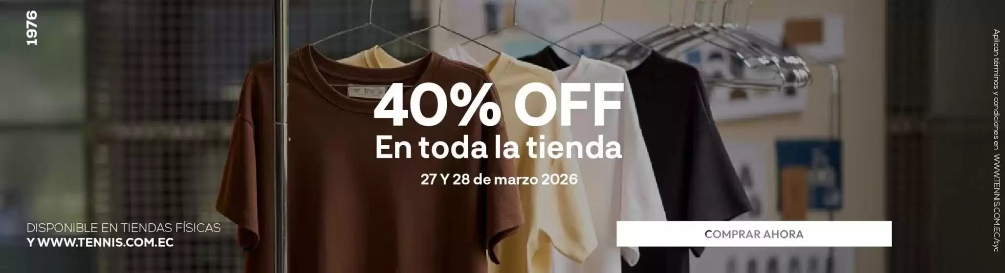 Catálogo Tennis en Latacunga | 40%Off en toda la tienda | 2026-03-27T00:00:00.000Z - 2026-03-28T00:00:00.000Z