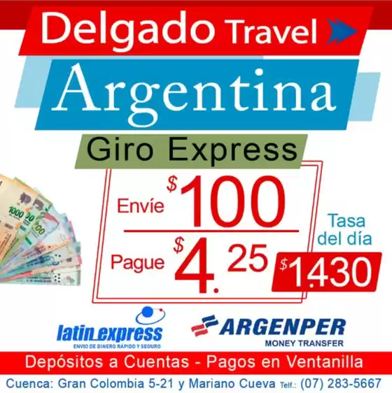 Catálogo Banco Delbank en Guaranda | Argentina Giro Express | 2026-03-31T00:00:00.000Z - 2026-04-25T00:00:00.000Z