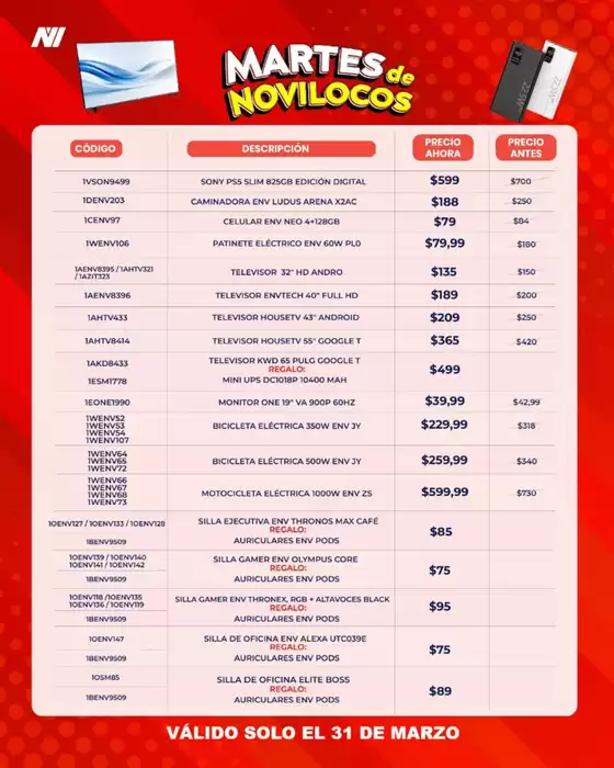 Catálogo Novicompu en Manta | Ofertas de locura | 2026-03-31T00:00:00.000Z - 2026-03-31T00:00:00.000Z