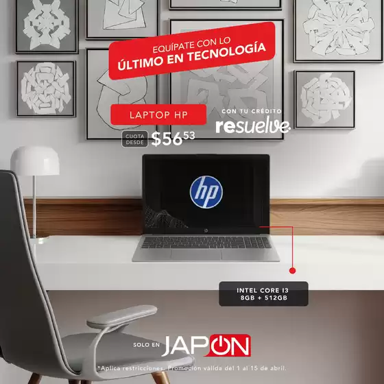 Catálogo Almacenes Japón | Equipate con lo ultimo en tecnologia | 2026-04-03T00:00:00.000Z - 2026-04-15T00:00:00.000Z