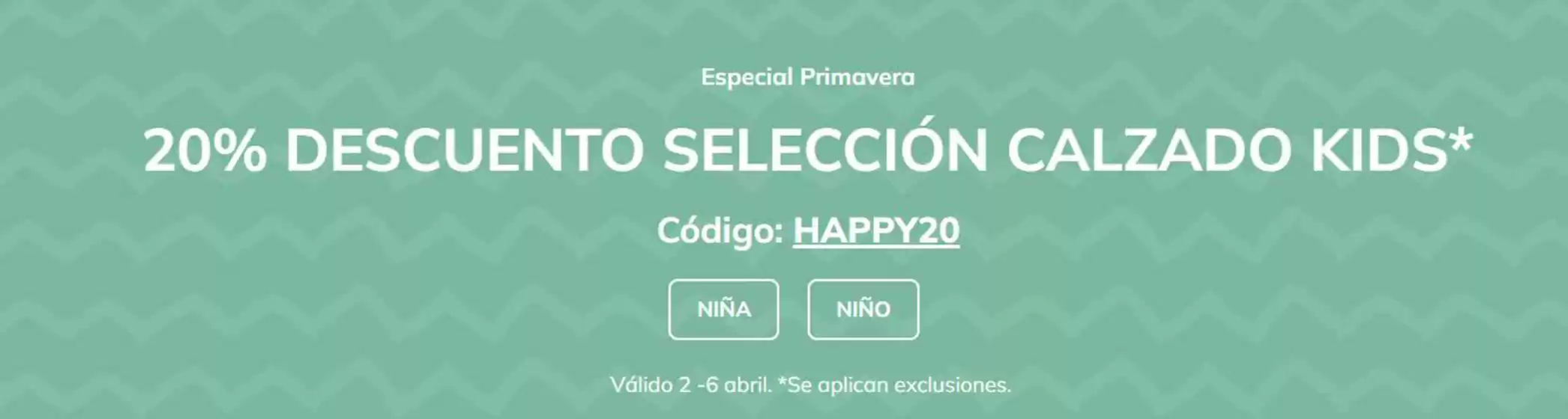 Catálogo Skechers | 20% descuento seleccion calzado kids | 2026-04-03T00:00:00.000Z - 2026-04-06T00:00:00.000Z