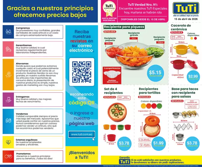 Catálogo TuTi en La Troncal | Ofertas principales para todos los cazadores de gangas | 2026-04-15T00:00:00.000Z - 2026-04-15T00:00:00.000Z