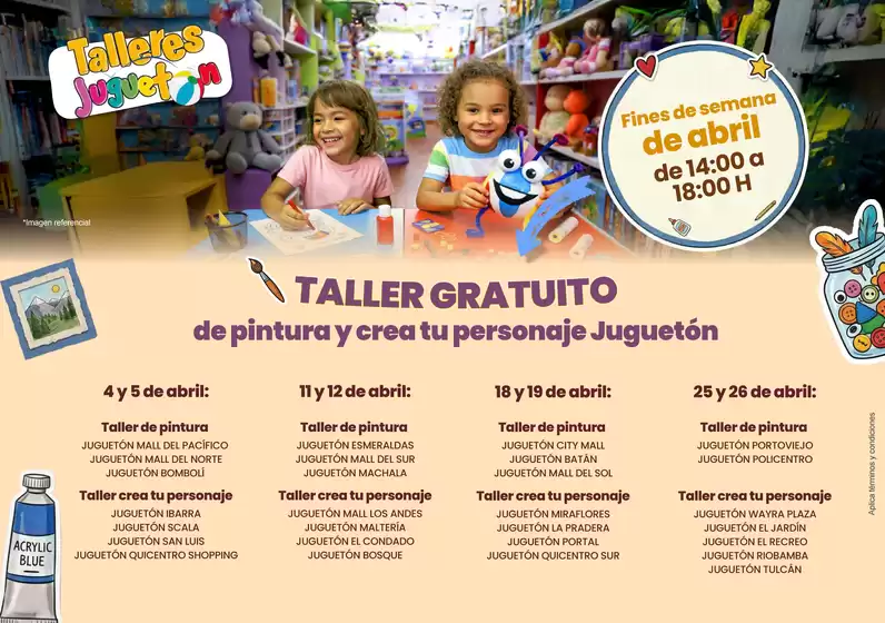 Catálogo Juguetón en Isidro Ayora | Taller Gratuito  | 2026-04-21T00:00:00.000Z - 2026-04-26T00:00:00.000Z