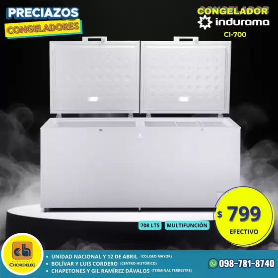 Catálogo Almacenes Chordeleg | Preciazos congeladores  | 2026-04-22T00:00:00.000Z - 2026-05-16T00:00:00.000Z