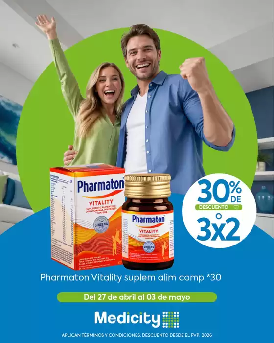 Catálogo Farmacias Medicity en Duran | Pharmaton Vitality  | 2026-04-30T00:00:00.000Z - 2026-05-03T00:00:00.000Z