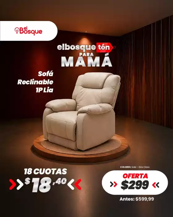 Catálogo Muebles el Bosque en General Villamil Playas | Ofertas principales y descuentos | 2026-05-05T00:00:00.000Z - 2026-05-19T00:00:00.000Z