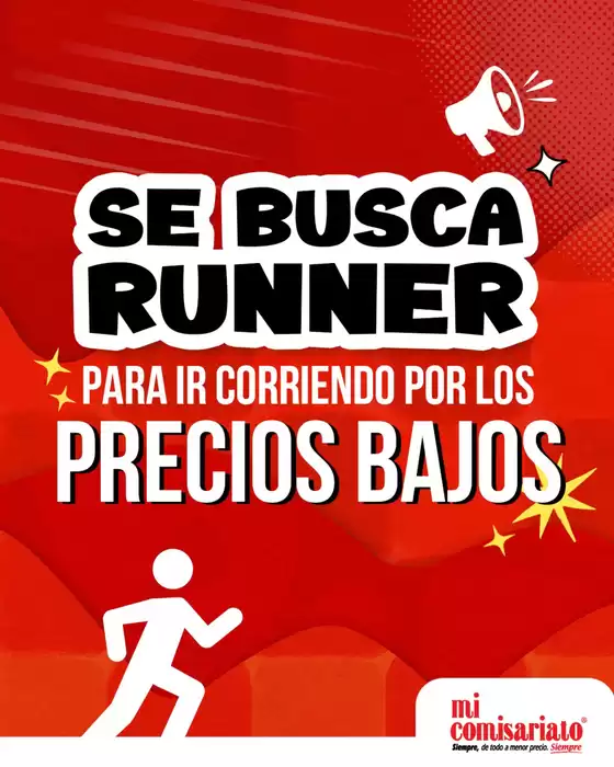 Catálogo Mi Comisariato | Se busca runner  | 2026-05-14T00:00:00.000Z - 2026-05-31T00:00:00.000Z