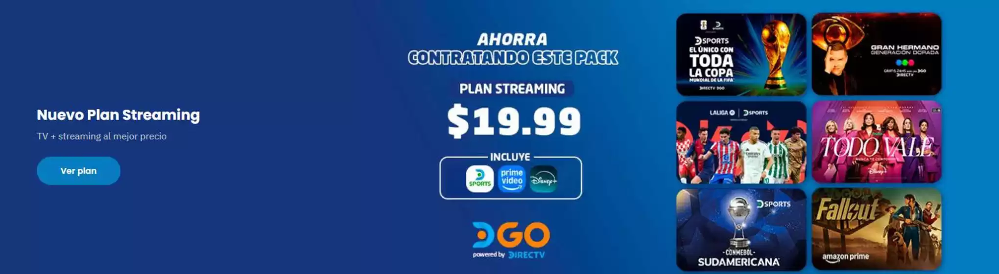 Catálogo DirecTV en Daule | Nuevo plan streaming | 2026-05-18T00:00:00.000Z - 2026-06-30T00:00:00.000Z