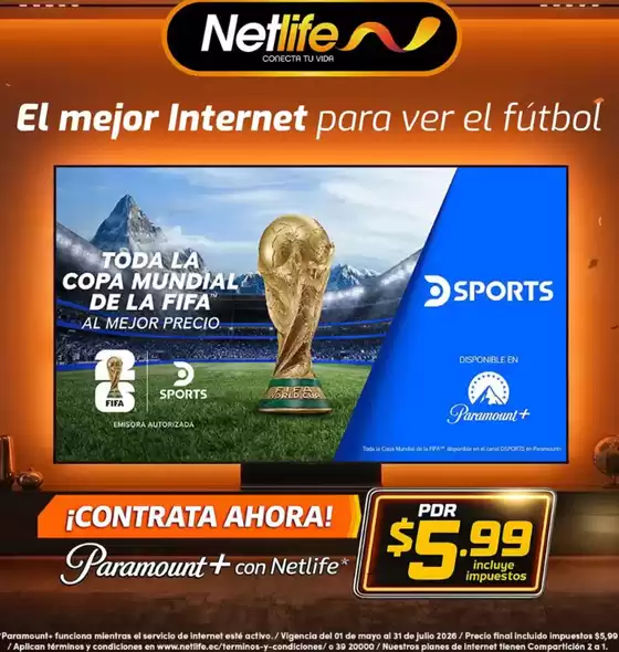 Catálogo Net Life | EL mejor internet para ver el futbol | 2026-05-19T00:00:00.000Z - 2026-07-31T00:00:00.000Z