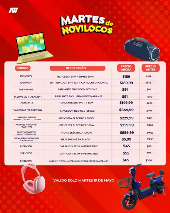 Catálogo Novicompu | Martes de novilocos | 2026-05-19T00:00:00.000Z - 2026-05-19T00:00:00.000Z