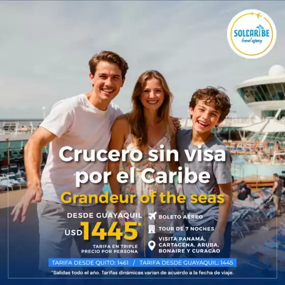 Catálogo Sol Caribe | Crucero sin visa por el Caribe | 2026-05-22T00:00:00.000Z - 2026-06-30T00:00:00.000Z