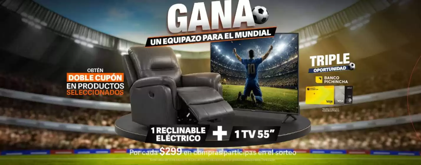 Catálogo Marriott Almacenes en Paccha | Gana un equipazo para le mundial  | 2026-06-02T00:00:00.000Z - 2026-06-15T00:00:00.000Z