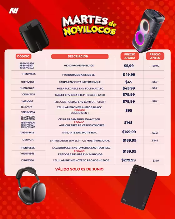 Catálogo Novicompu en Paccha | Martes de novilocos  | 2026-06-02T00:00:00.000Z - 2026-06-02T00:00:00.000Z