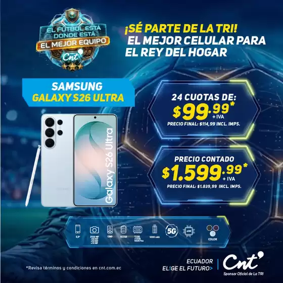 Catálogo CNT en Cuenca | El futbol esta donde esta el mejor equipo  | 2026-06-03T00:00:00.000Z - 2026-07-31T00:00:00.000Z