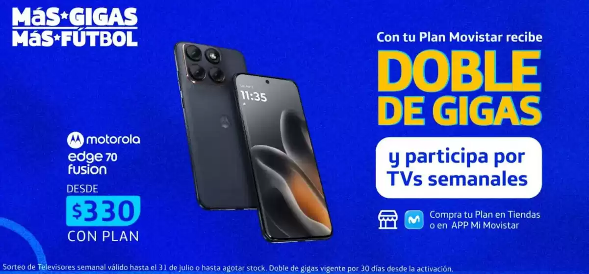 Catálogo Movistar en General Villamil Playas | Mas gigas mas futbol  | 2026-06-03T00:00:00.000Z - 2026-07-31T00:00:00.000Z