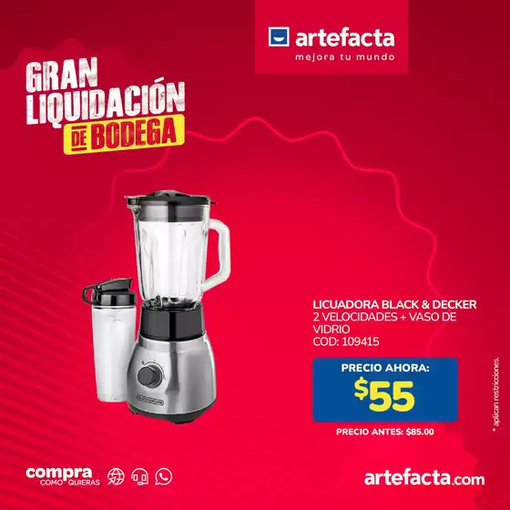 Catálogo Artefacta | Ofertas y gangas exclusivas | 2026-06-05T00:00:00.000Z - 2026-06-19T00:00:00.000Z