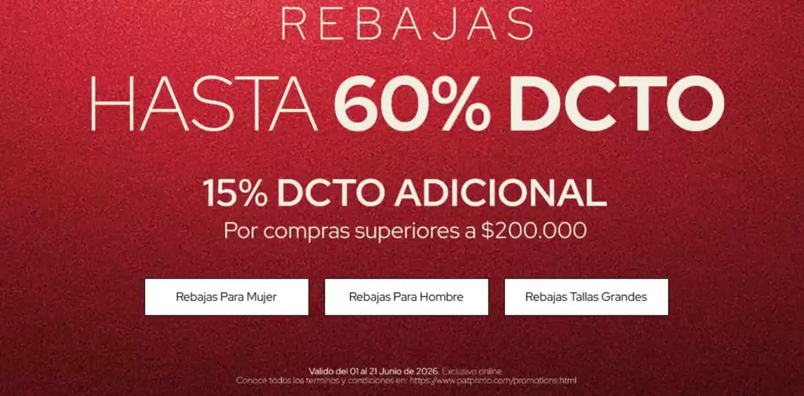 Catálogo Pat Primo | Rebajas | 2026-06-09T00:00:00.000Z - 2026-06-21T00:00:00.000Z