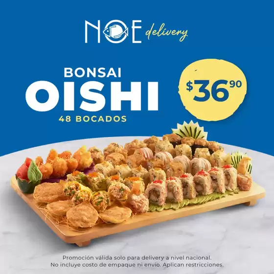 Catálogo Noe Sushi Bar | Bonsai Oishi | 2026-06-09T00:00:00.000Z - 2026-06-30T00:00:00.000Z