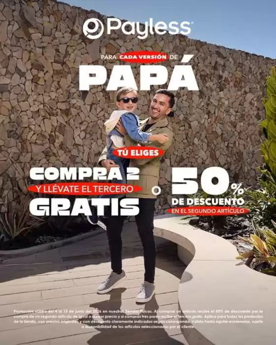 Catálogo Payless | Papa cada version de Papa | 2026-06-09T00:00:00.000Z - 2026-06-15T00:00:00.000Z