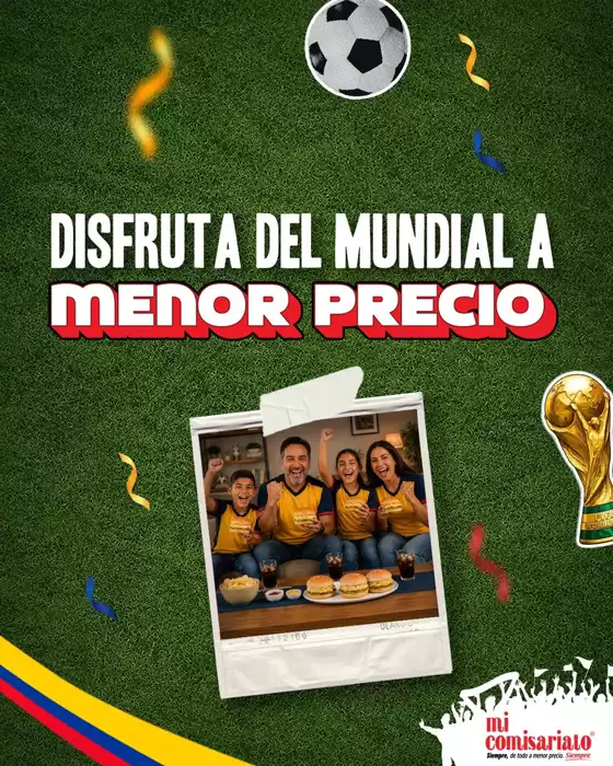 Catálogo Mi Comisariato en Calderón | Disfruta del mundial a menor precio | 2026-06-12T00:00:00.000Z - 2026-07-31T00:00:00.000Z