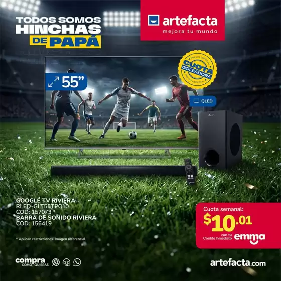 Catálogo Artefacta en Petrillo | Ofertas principales y descuentos | 2026-06-12T00:00:00.000Z - 2026-06-26T00:00:00.000Z