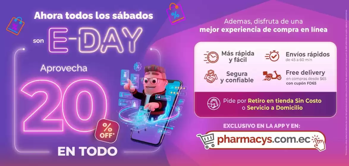 Catálogo Pharmacy's | Ahora todos los sabados son E-day | 2026-06-15T00:00:00.000Z - 2026-06-30T00:00:00.000Z