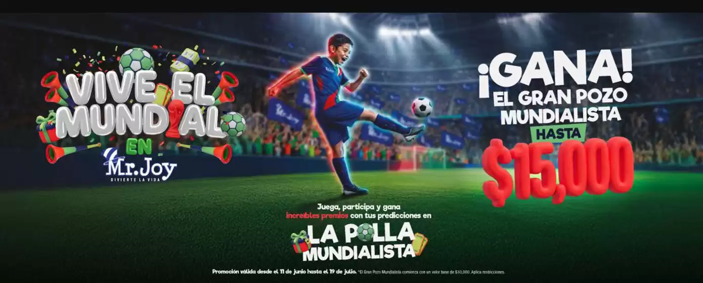 Catálogo Mr. Joy en Duran | Vive el mundial en Mr.Joy  | 2026-06-15T00:00:00.000Z - 2026-07-19T00:00:00.000Z