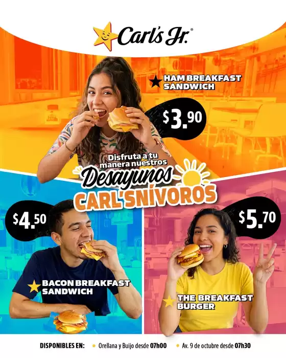 Catálogo Carl's Jr. | Desayunos Carl'snivoros | 2026-06-16T00:00:00.000Z - 2026-07-18T00:00:00.000Z